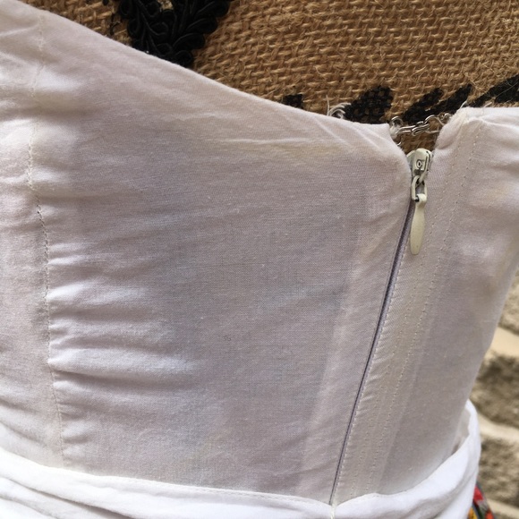 Anthropologie Carnation Lily Lily Rose Tube Top Floral Print Dress - Picture 4 of 15